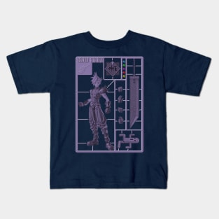 Final Fantasy VII - Cloud Strife Model Sprue Kids T-Shirt